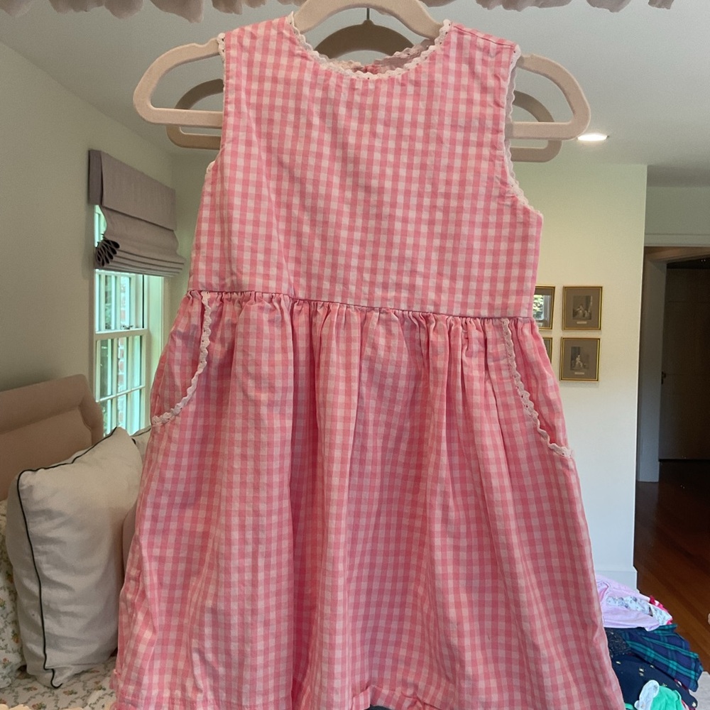 Bella Bliss Pink Checkered Dress